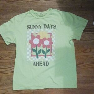 Sunny Days Ahead Women's T-Shirt - Green Size Large